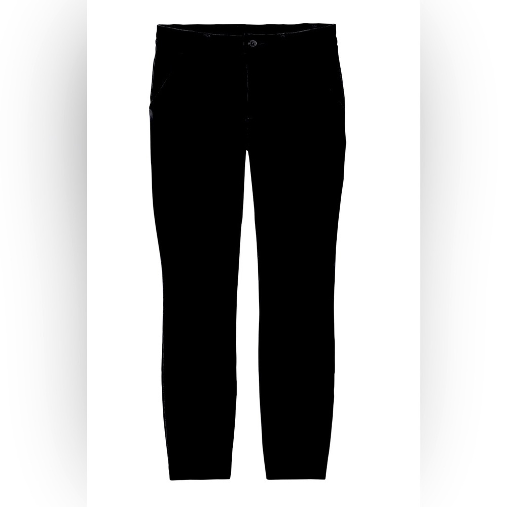 DULUTH Corduroy High Rise Skinny Ankle Pant | size 14 | black